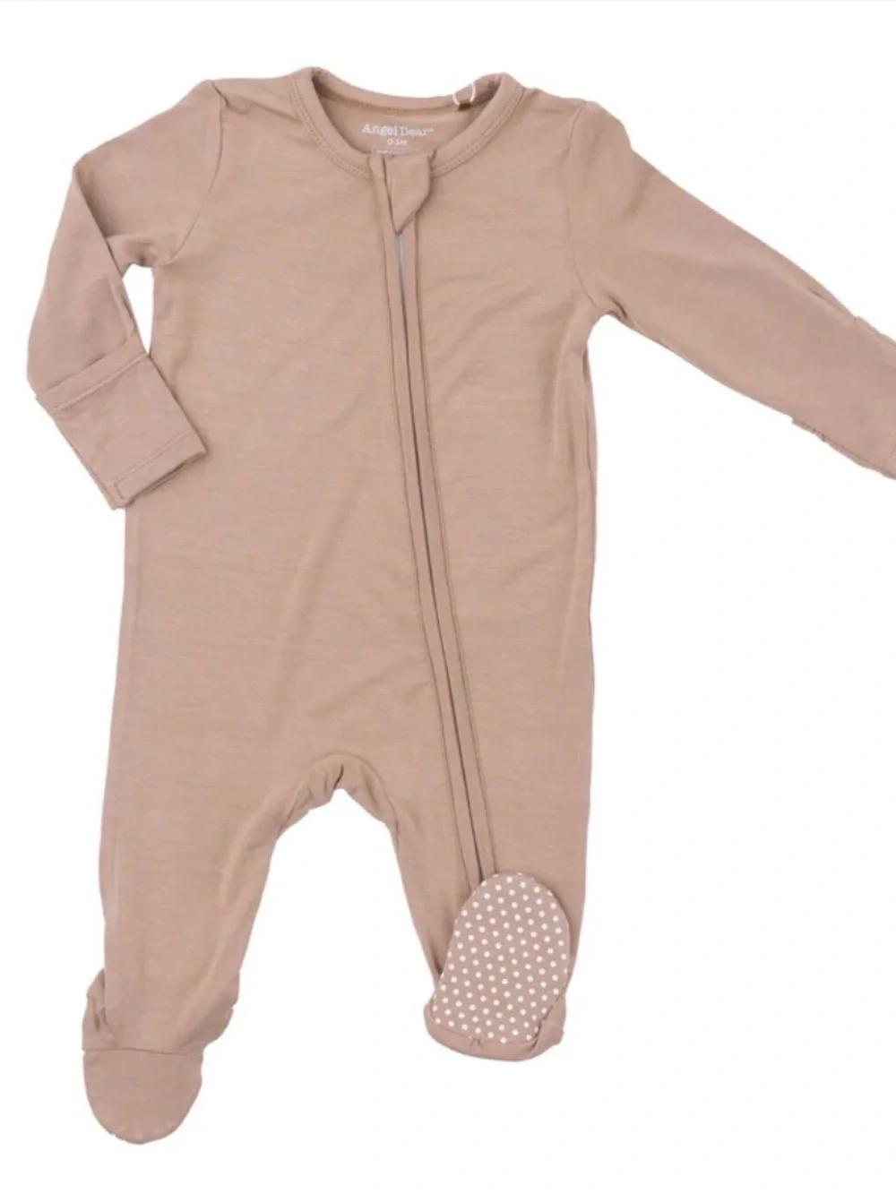 Angel Dear Bamboo - 2 Way Zipper Footie - Tuscany Solid